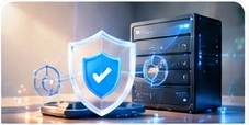 Minh họa bảo mật dữ liệu trên máy tính