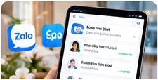 Minh họa nhiều cuộc hội thoại Zalo trên giao diện quản lý spa